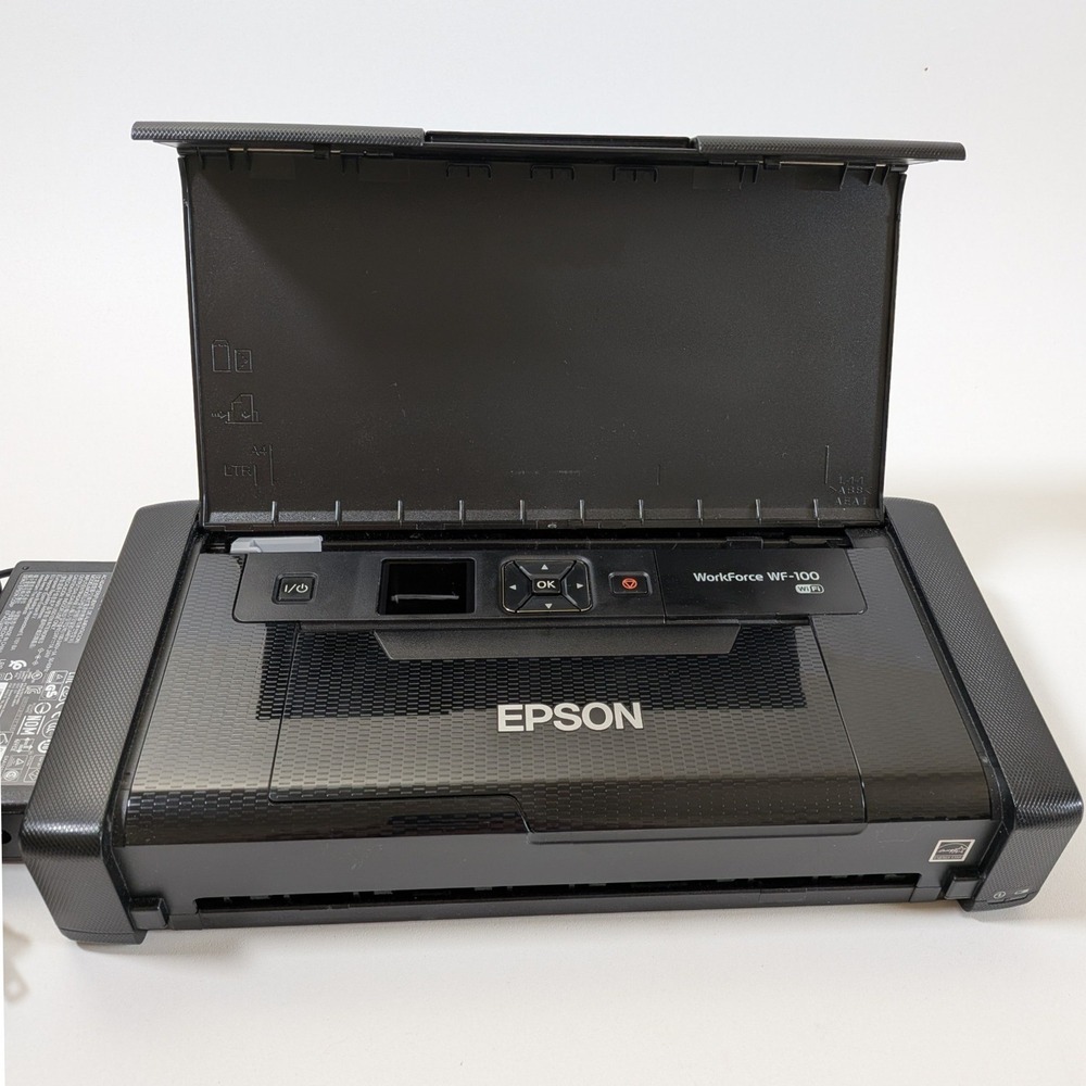 Epson WorkForce WF-100 Wireless Mobile Inkjet Printer B581A Portable Wi-Fi
